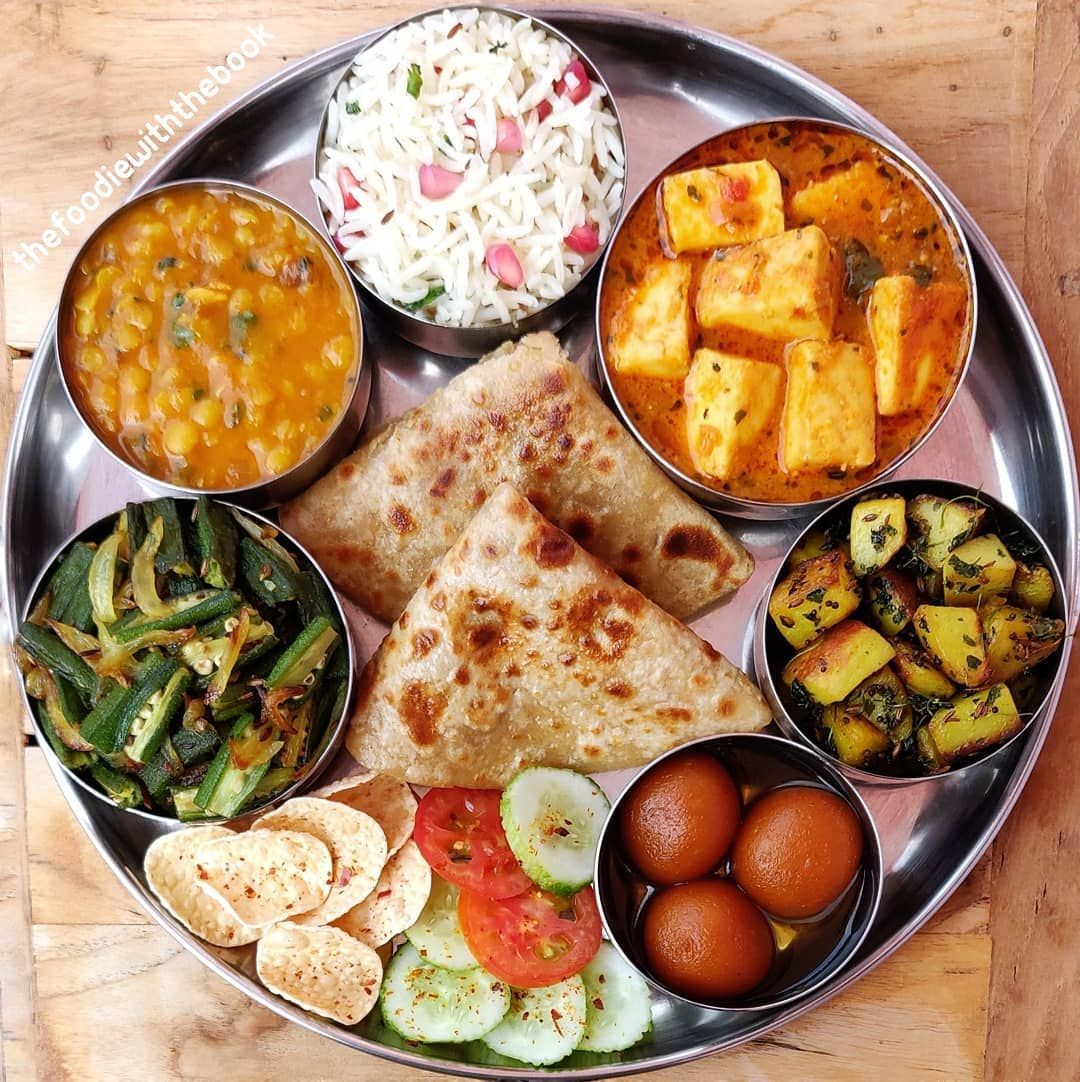 Delicious vegetarian Indian food